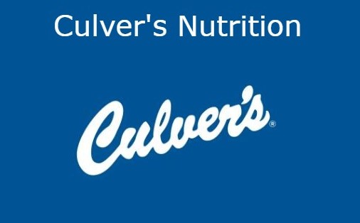 Culver's Nutrition Facts 2024