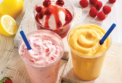 Culver's lemon ice with 6 fruity flavors